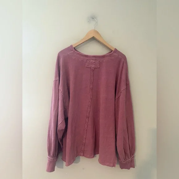 Free People We The Free Ready‎ For This Recycled Cotton Tee in Mauve - Picture 4 of 4